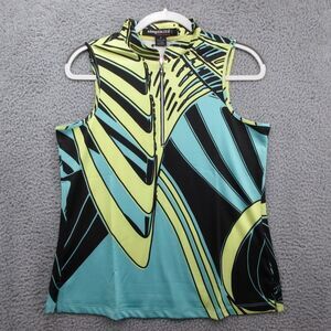 Simplicite Jamie Sadock Sleeveless Shirt 1/4 Zip Womens M‎ Golf Cycle Pickleball